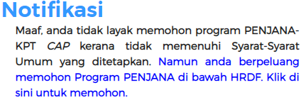 Daftar PENJANA KPT-CAP: Latihan Kerja & Peluang Pekerjaan Buat Graduan Menanggur