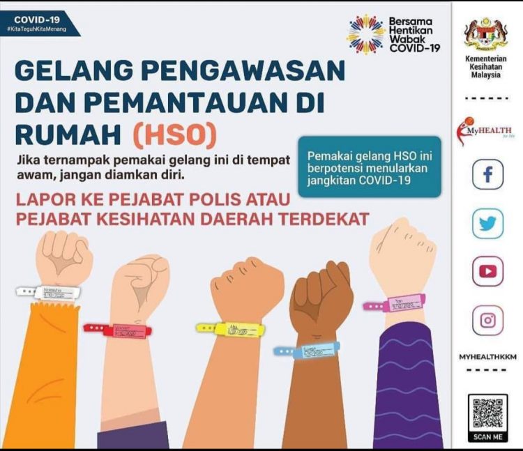 Penjelasan Definisi Kontak Rapat Dan Gelang Pengawasan & Pemantauan Di Rumah (HSO)