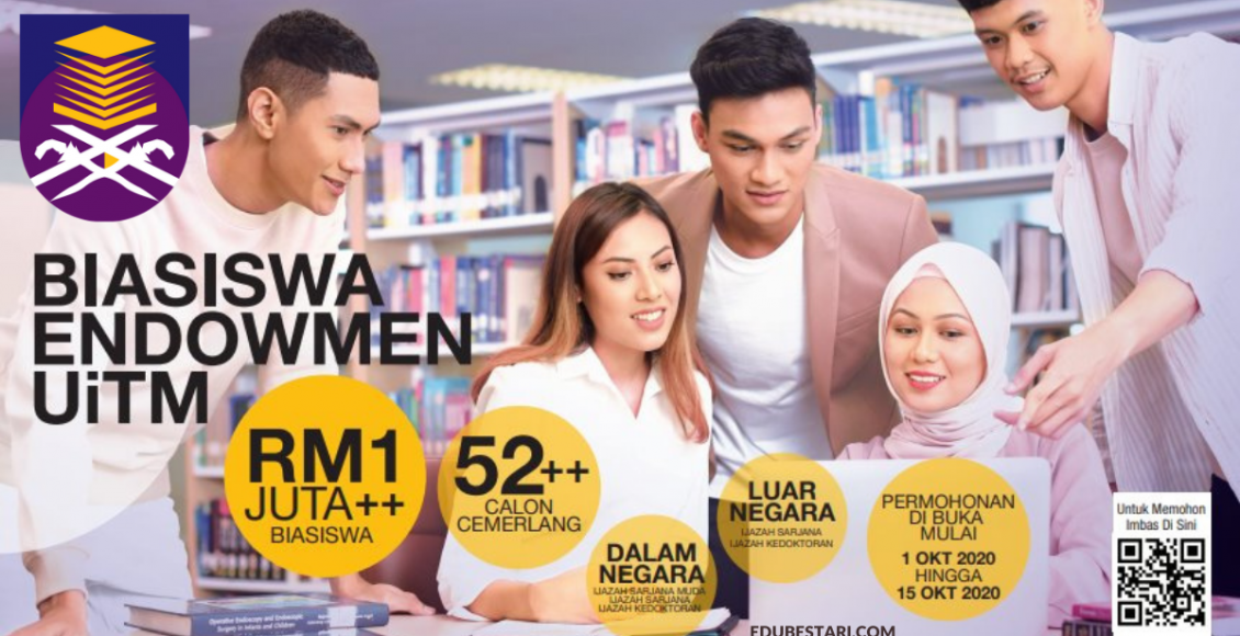 Permohonan Biasiswa Endowmen UiTM Sehingga RM3,500 Kini Dibuka