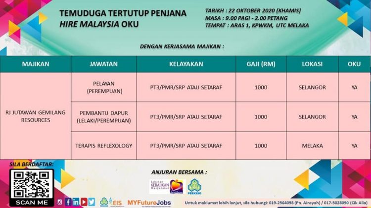 Program Ekspo Pekerjaan OKU Peluang Kerjaya Buat Golongan OKU Malaysia