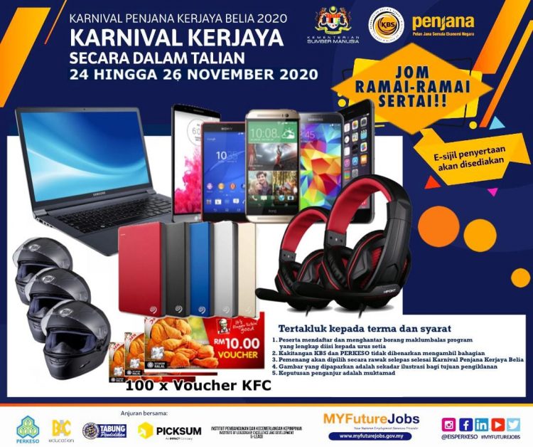 Daftar Karnival Penjana Kerjaya Belia 2020, Lebih 8,000 Kekosongan Kerja Ditawarkan