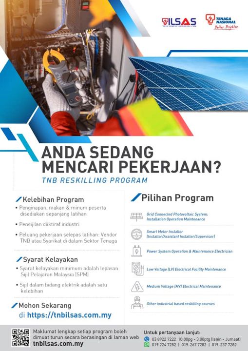 Daftar TNB Reskilling Program: Peluang Pekerjaan Selepas ...