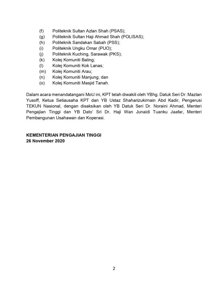 KPT MEDAC Siswapreneur: Pembiayaan Perniagaan Untuk Mahasiswa IPT