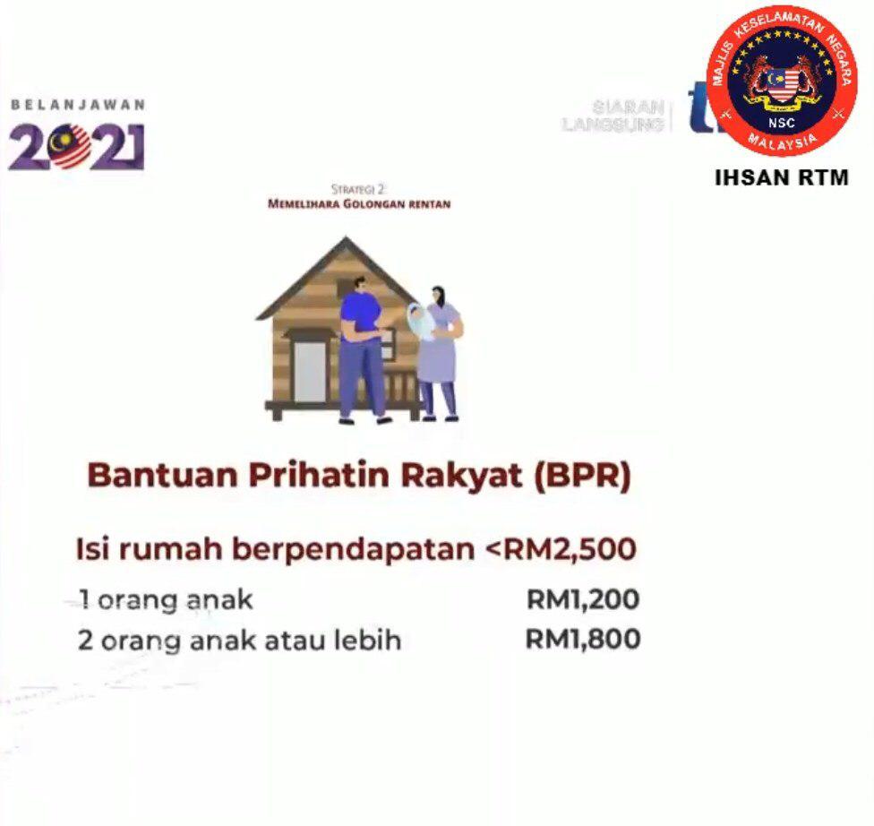 Kadar Bayaran Bantuan Prihatin Rakyat (BPR) Terkini Mengikut Kategori