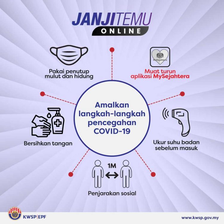 Cara Buat Janji Temu Online Untuk Urusan Di KWSP. Tak Perlu Beratur Panjang Lagi