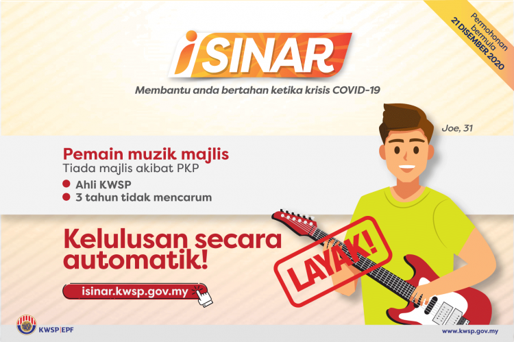 Contoh Situasi Pemohon i-Sinar Yang Mendapat Kelulusan Secara Automatik