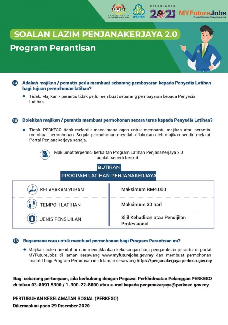 Daftar PenjayaKerjaya 2.0 PERKESO: Peluang Kerja Buat Semua Belia Dengan Elaun Minima RM1,500
