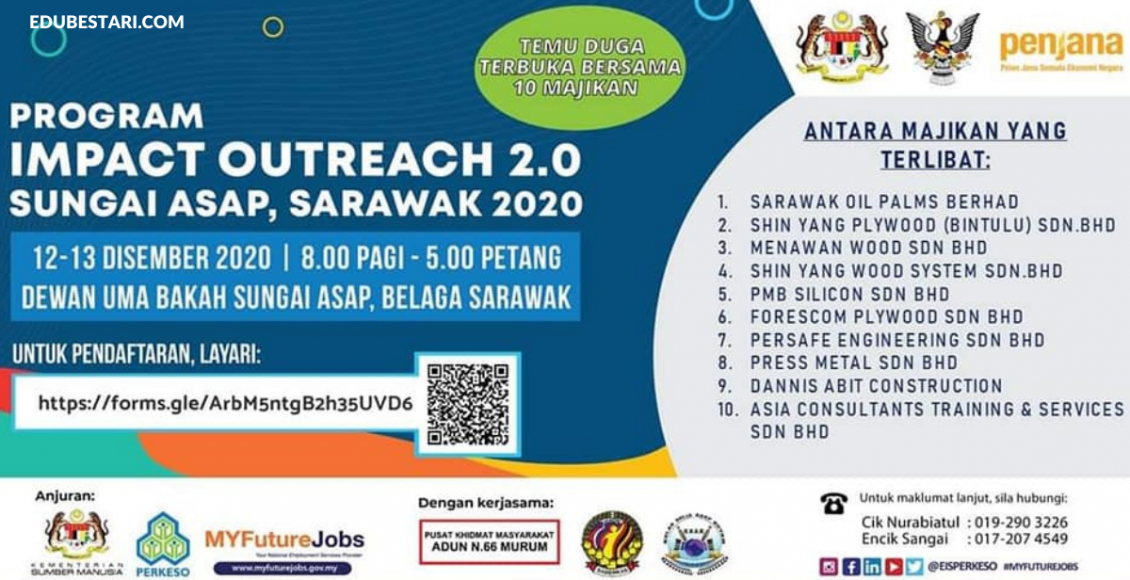 Impact Outreach PERKESO 2.0: Sertai Temuduga Terbuka Sarawak. Pelbagai Jawatan Ditawarkan