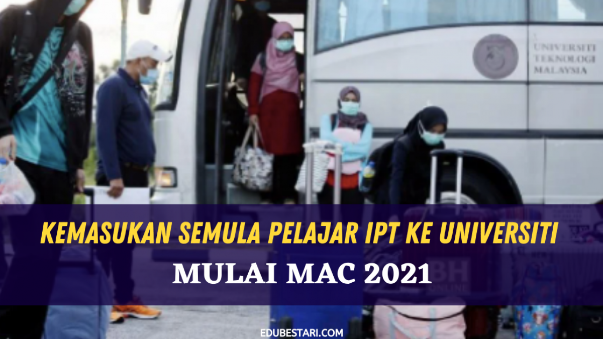 Kemasukan Semula Pelajar Ipt Ke Universiti Mulai Mac 2021 Edu Bestari
