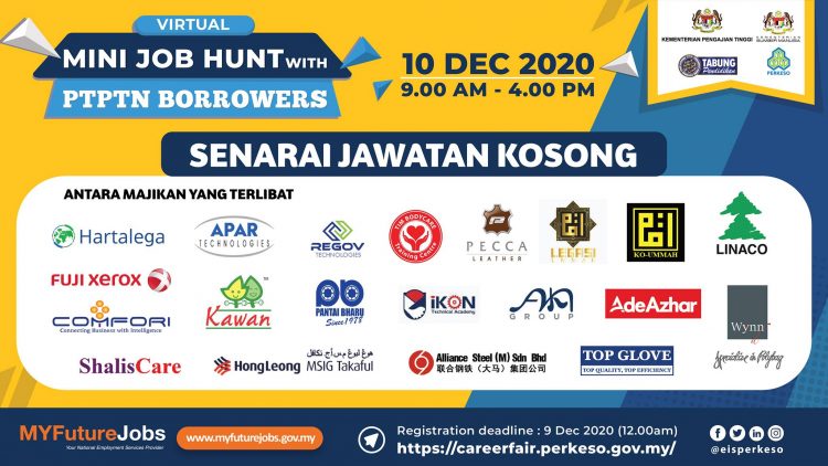 Lebih 3,000 Peluang Kerjaya: Daftar Mini Job Hunt PERKESO Untuk Sesi Temuduga Secara Dalam Talian