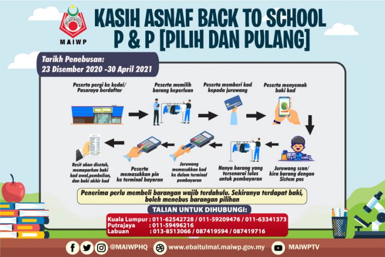 MAIWP: Beli Peralatan Sekolah Sehingga RM300 Tanpa Perlu Bayar Dengan "Pilih Dan Pulang"