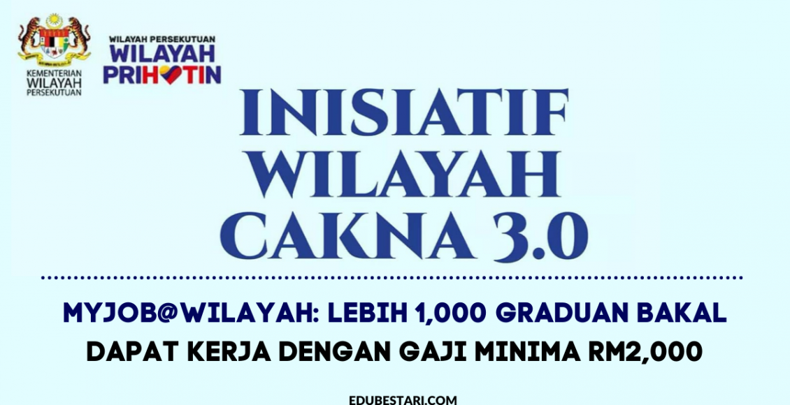 MyJob@Wilayah: Lebih 1,000 Graduan Bakal Dapat Kerja Dengan Gaji Minima RM2,000