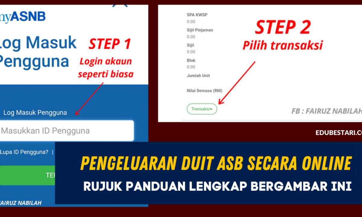 Panduan Pengeluaran Duit Asb Secara Online Tanpa Ke Kaunter Had Pengeluaran Kini Rm1 000 Sebulan Edu Bestari