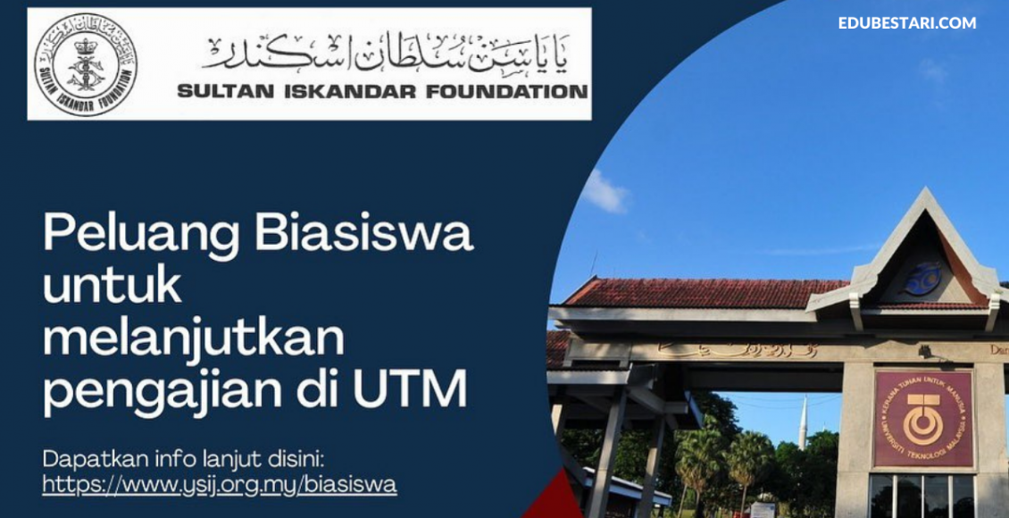 Permohonan Biasiswa Sultan Iskandar Sehingga RM11,000 Setahun. Yuran Pengajian Ditanggung