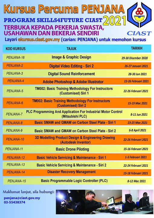 Program Skill4Future: Tawaran Kursus Latihan PENJANA Percuma Untuk Semua
