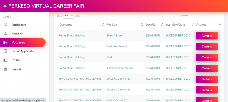 Lebih 3,000 Peluang Kerjaya: Daftar Mini Job Hunt PERKESO Untuk Sesi Temuduga Secara Dalam Talian
