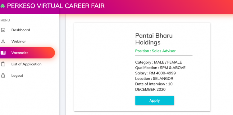 Lebih 3,000 Peluang Kerjaya: Daftar Mini Job Hunt PERKESO Untuk Sesi Temuduga Secara Dalam Talian