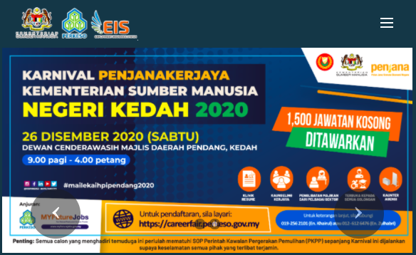 1,500 Jawatan Kosong Ditawarkan Di Karnival PenjanaKerjaya Negeri Kedah 2020. Daftar Sekarang