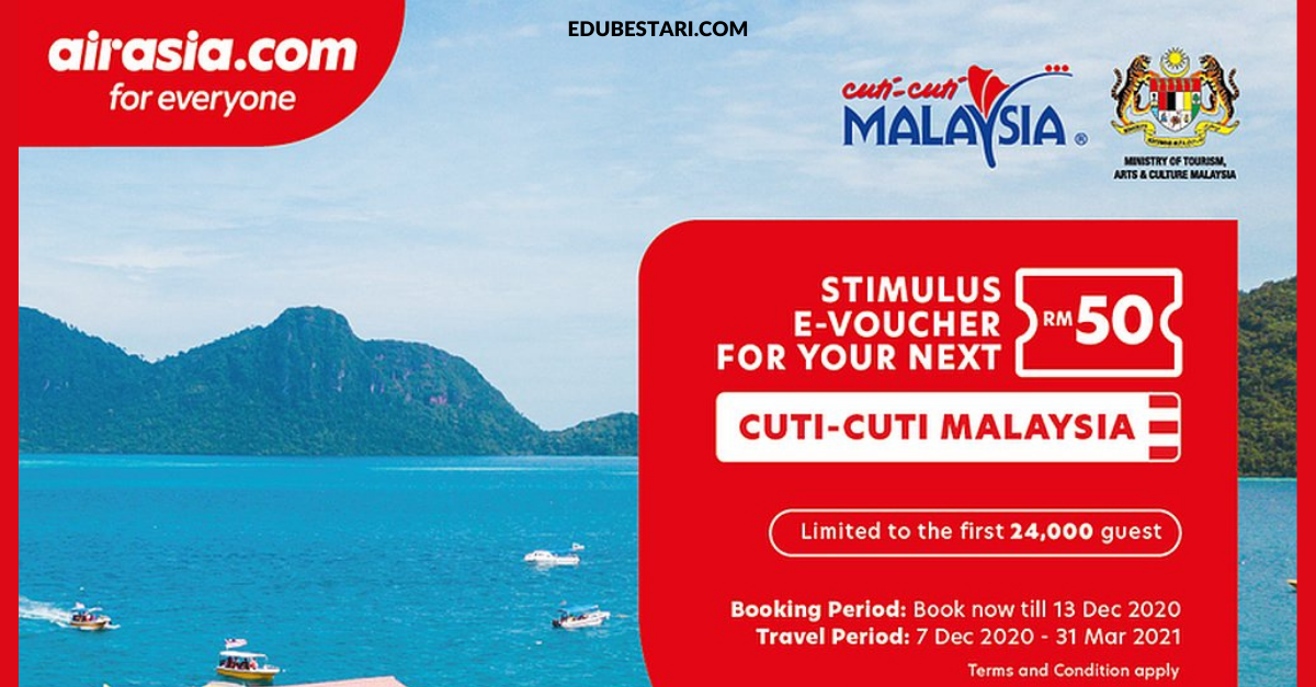 Tebus E-baucar RM50 AirAsia Sekarang Untuk Penerbangan Domestik AirAsia Malaysia