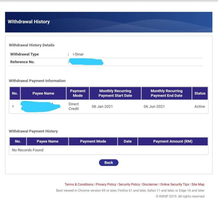 Bayaran i-Sinar: Semak Tarikh Bayaran Pertama & Ansuran Bulanan Secara Online Dengan Langkah Mudah Ini