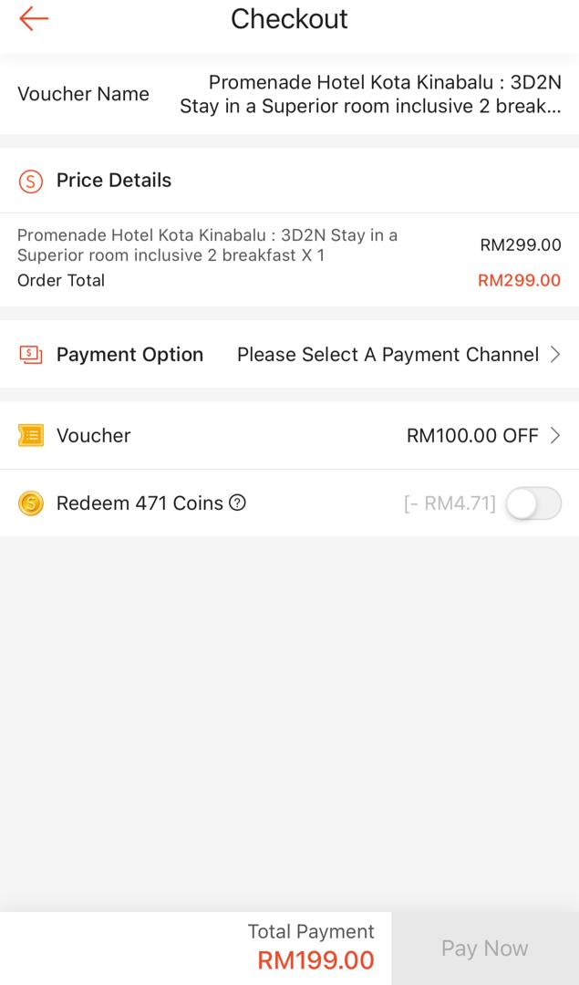 Cara Claim Baucar Shopee RM100 Untuk Penginapan Hotel Di Seluruh Malaysia