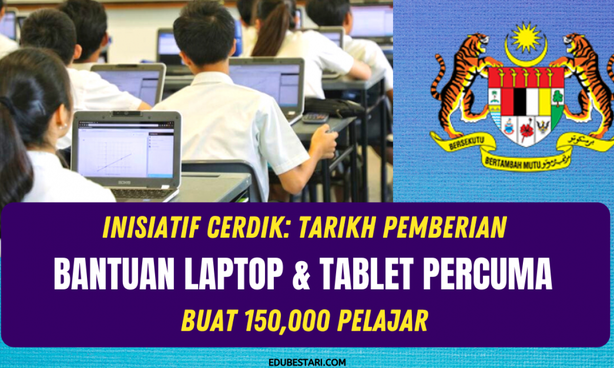 Permohonan laptop percuma untuk pelajar sekolah 2021