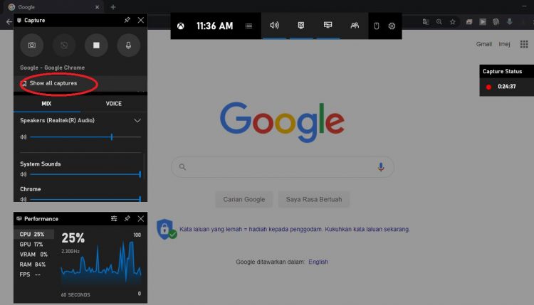 Panduan Mudah "Screen Record" Guna Laptop Tanpa Sebarang Aplikasi