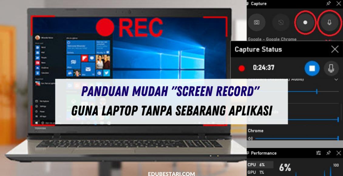 Panduan Mudah "Screen Record" Guna Laptop Tanpa Sebarang Aplikasi