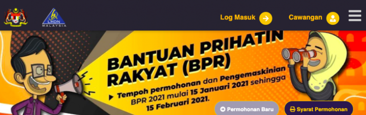 Cara Buat Semakan Status Permohonan BPR 2021 Secara Online