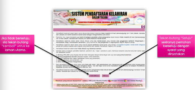 Cara Daftar Kelahiran Di Portal JPN Secara Online Dengan Mudah