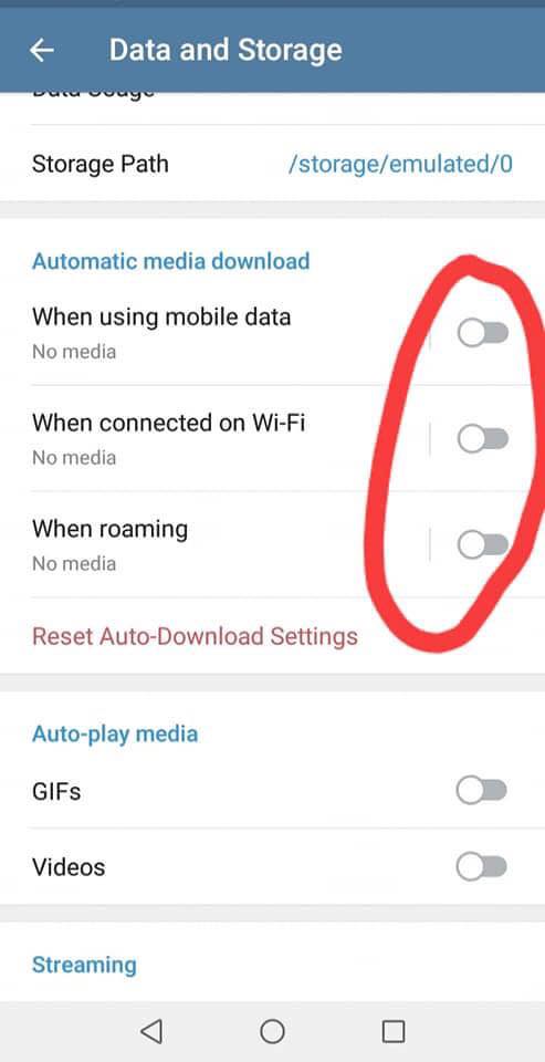 Cara Setting Telegram Supaya Tidak Guna Banyak Data & Jimat Ruang