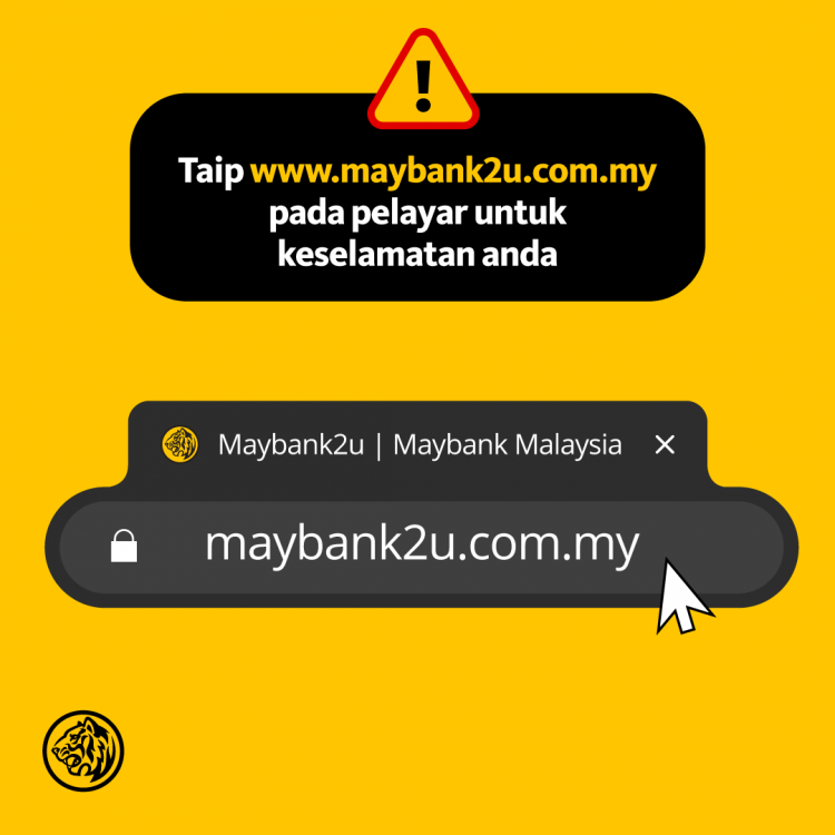 Pengguna Maybank2u Diminta Waspada Dengan Laman Web Maybank2u Palsu Ini