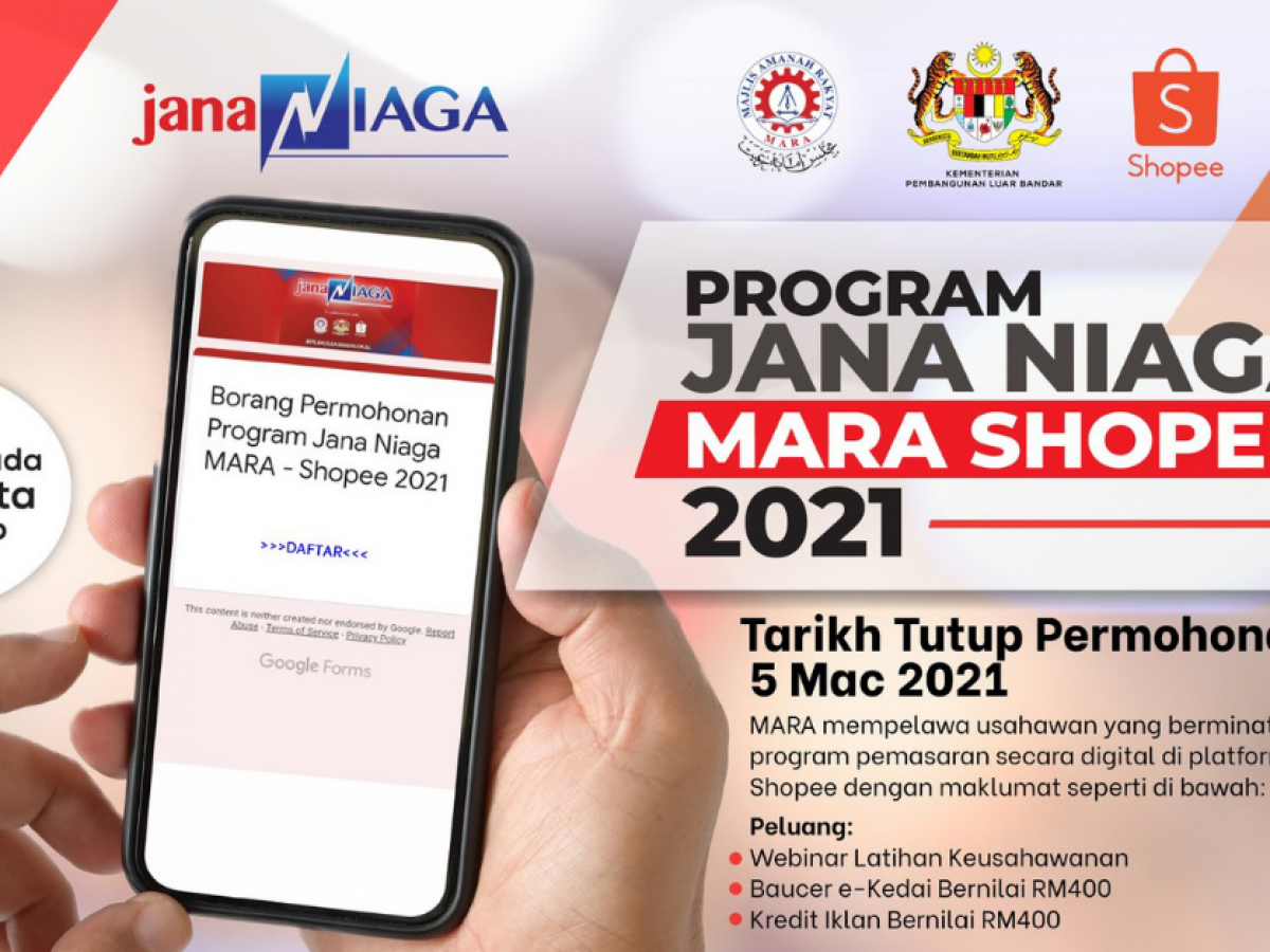 Program Jana Niaga Mara Shopee Terima Geran Baucar Kredit Iklan Rm800 Edu Bestari