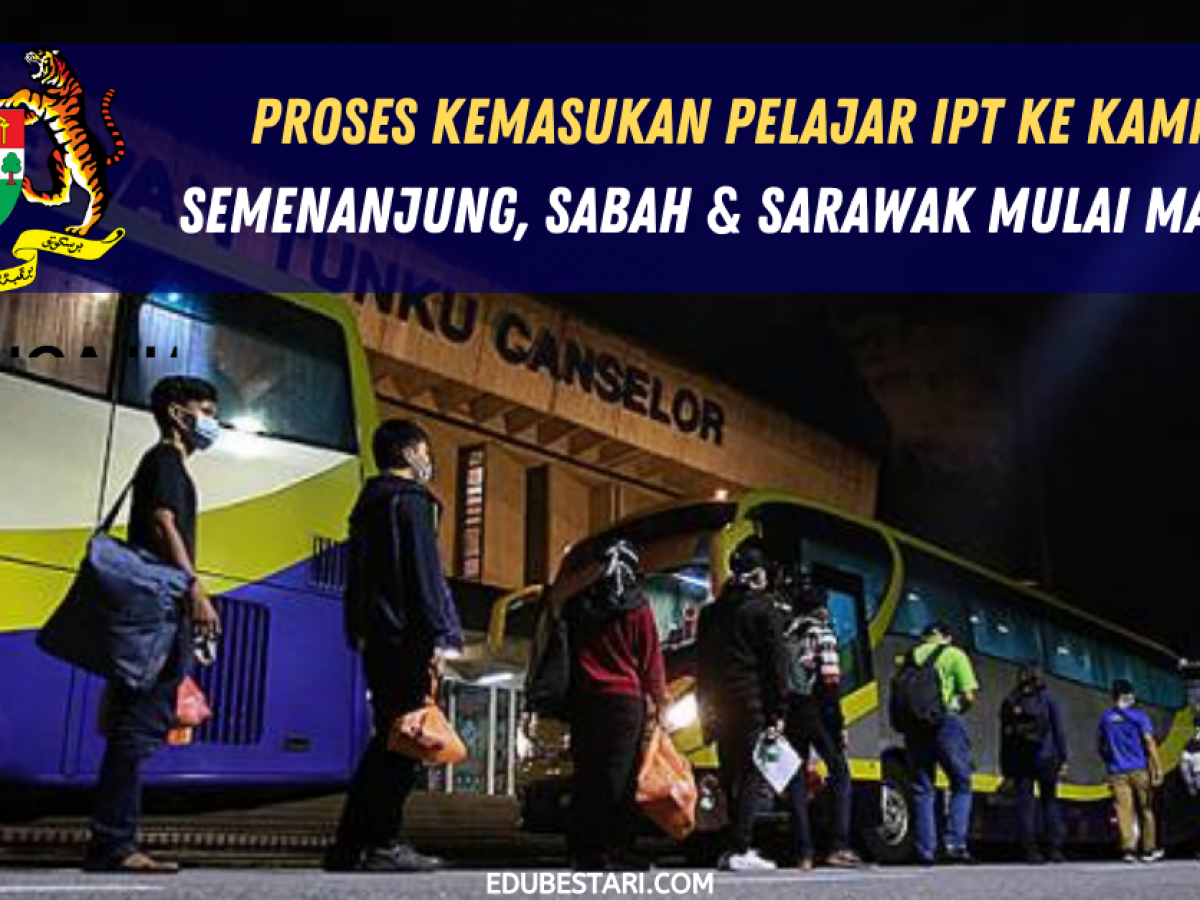 Proses Kemasukan Pelajar Ipt Ke Kampus Semenanjung Sabah Sarawak Mulai Mac 2021 Edu Bestari