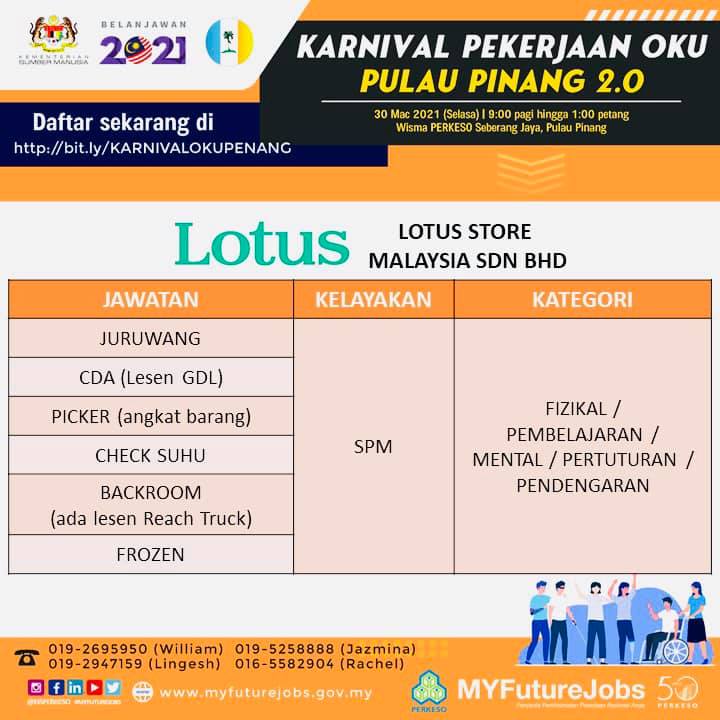 Karnival Pekerjaan OKU Pulau Pinang 2.0: Pelbagai Peluang Pekerjaan Untuk Pekerja OKU