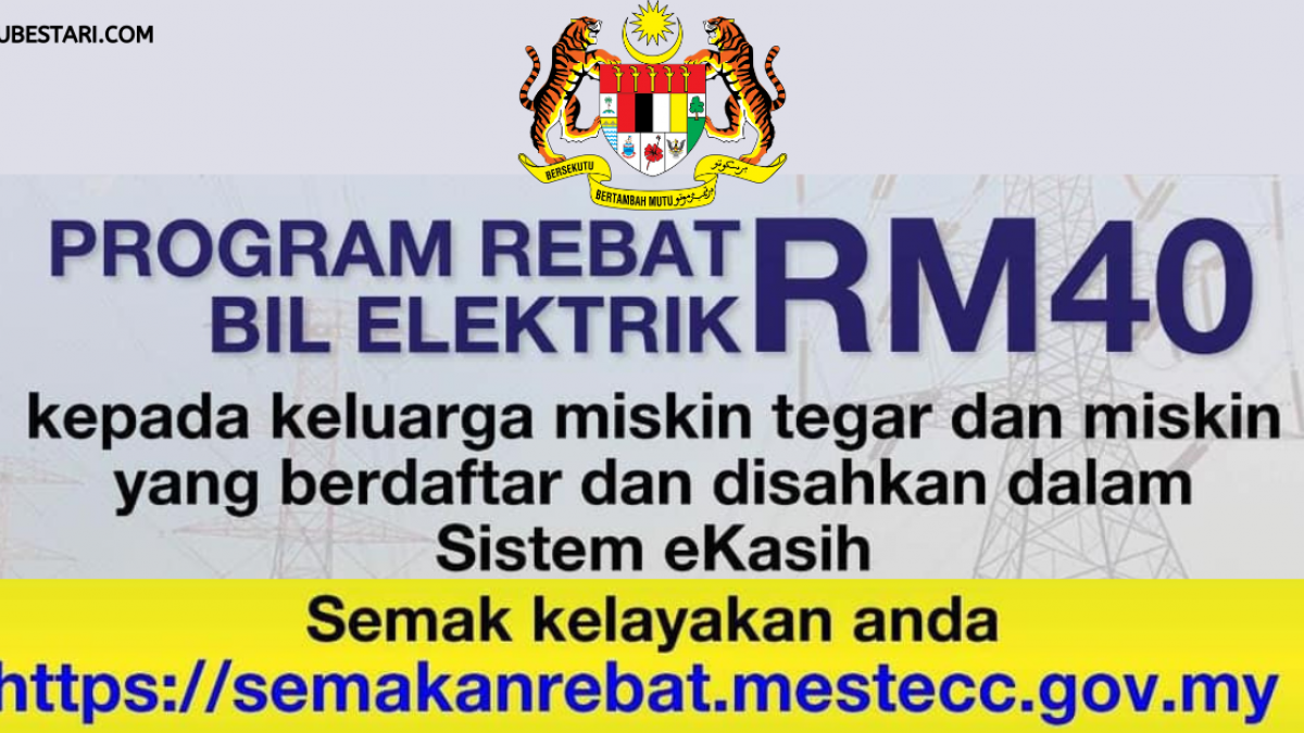 Program Rebat Bil Elektrik Percuma Rm40 Setiap Bulan Semak Kelayakan Anda Sekarang Edu Bestari