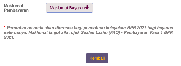 Maksud Status Permohonan BPR 2021 Terkini Yang Ramai Keliru