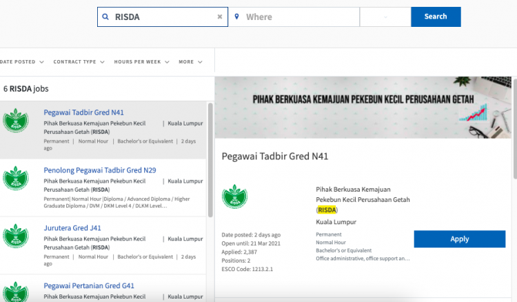 Cara Buat Permohonan Jawatan Kosong Di Risda Terbuka Buat Lepasan Diploma Ijazah Edu Bestari