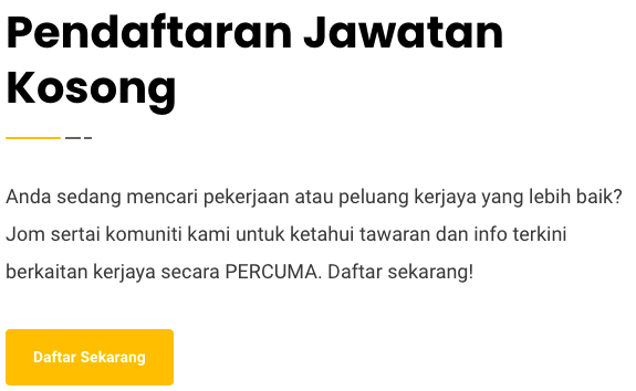 PASAK: 1,500 Peluang Pekerjaan Pelbagai Jawatan Disediakan. Daftar Sekarang