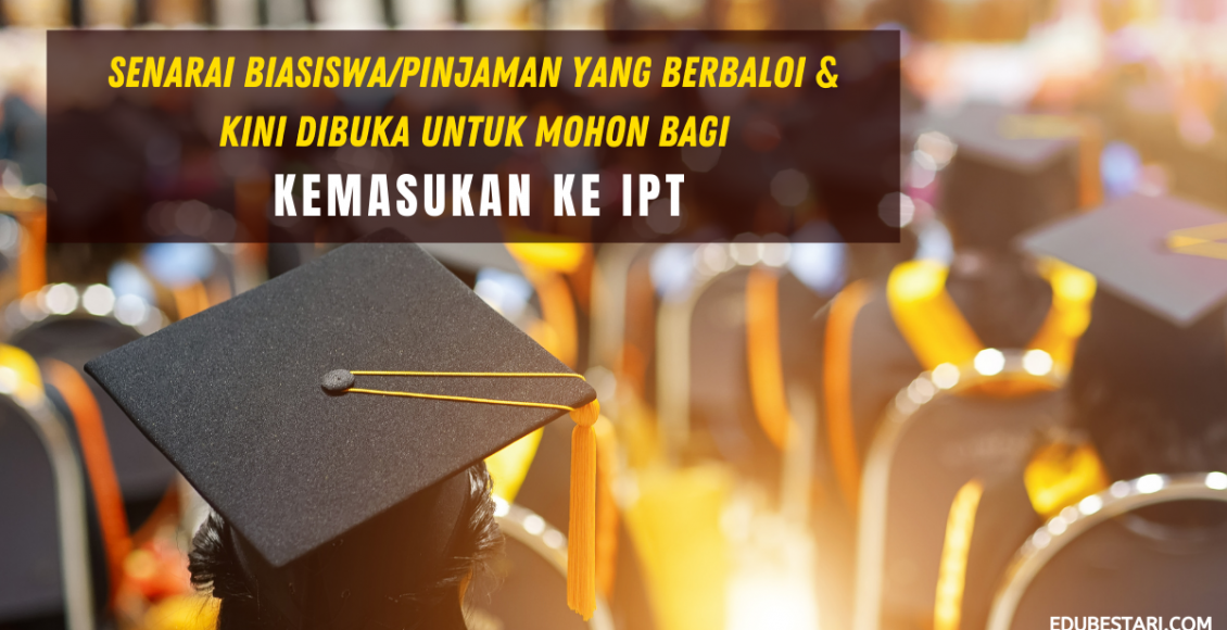 Senarai Biasiswa/Pinjaman Yang Berbaloi & Kini Dibuka Untuk Mohon Bagi Kemasukan Ke IPT