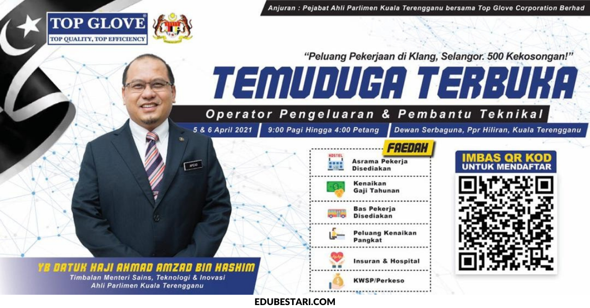 500 Kekosongan Jawatan Di Temuduga Terbuka Top Glove . Daftar Sekarang