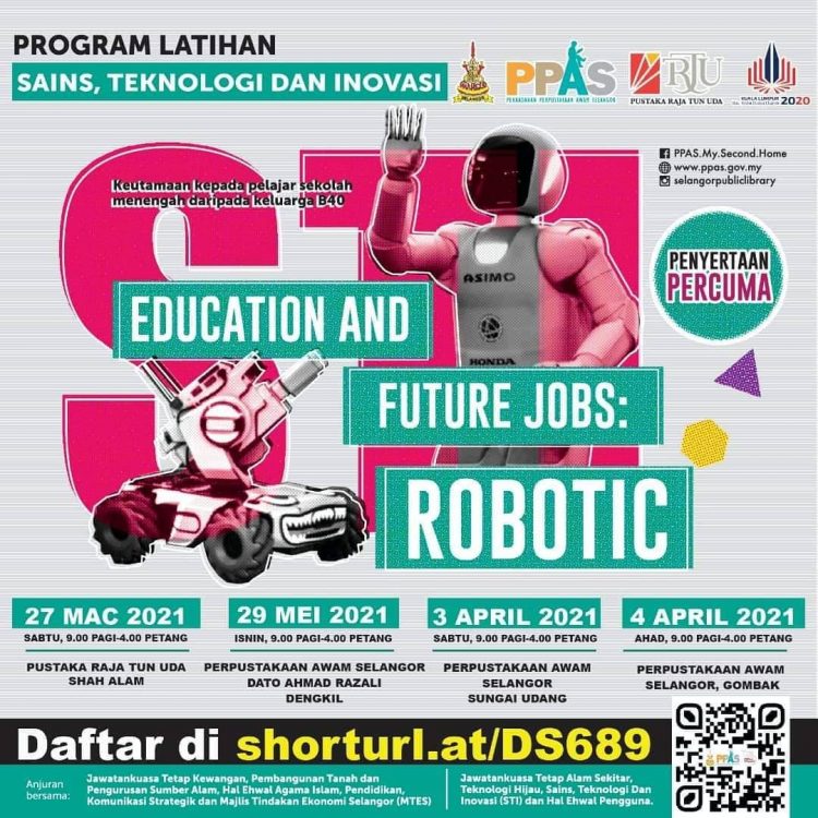 Daftar Program Latihan Sains, Teknologi & Inovasi Percuma Terbuka Buat Pelajar Sekolah