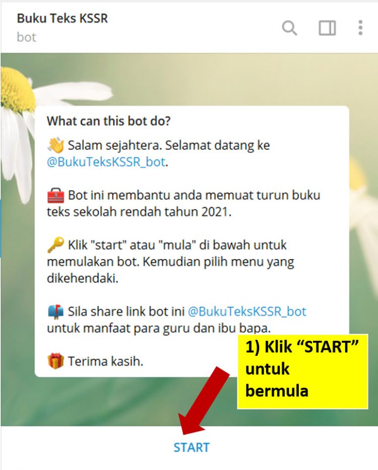 Cara Mudah Download Buku Teks Sekolah Menggunakan Telegram Bot Buku Teks KSSR