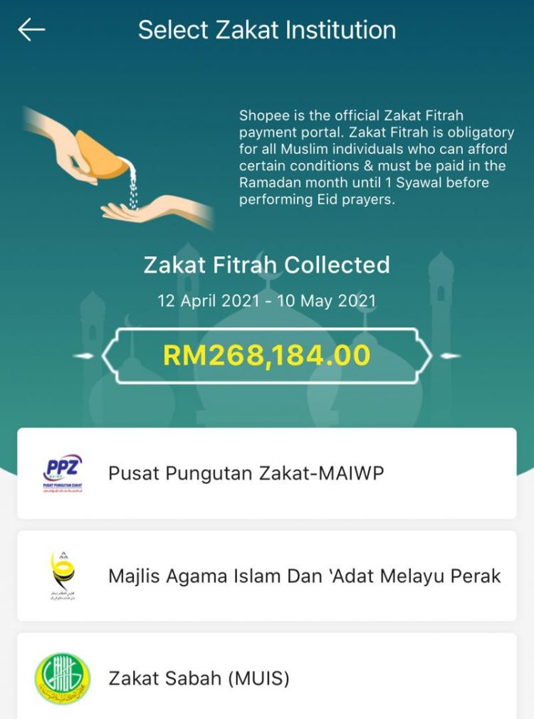 Panduan Bayar Zakat Fitrah Guna Shopee Dengan Mudah & Terima 100 Shopee Coins