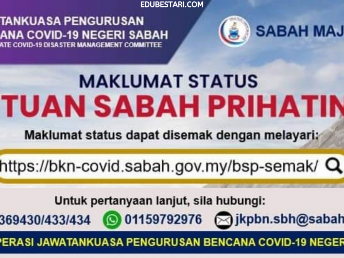 Sabah 3.0 bantuan semakan prihatin BSP 3.0