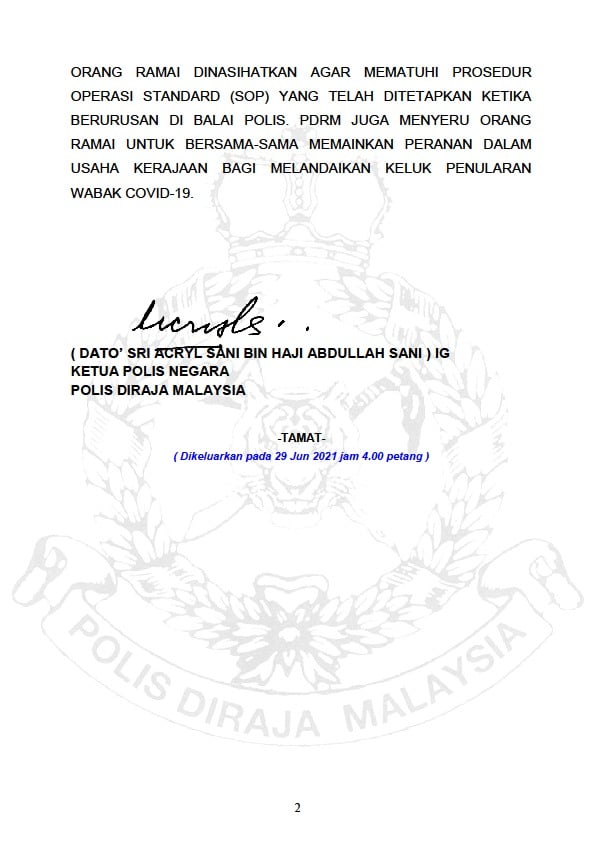 Individu Bekerja Sendiri Boleh Dapat Kelulusan Pergerakan Secara One-Off