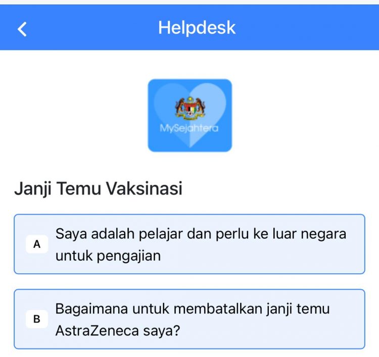 Panduan Permohonan Vaksinasi Awal Untuk Pelajar Yang Akan Ke Luar Negara