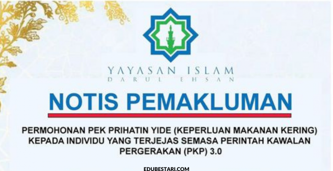 Permohonan Bantuan Keperluan Pek Prihatin YIDE Untuk Individu Yang Terjejas Akibat PKP 3.0