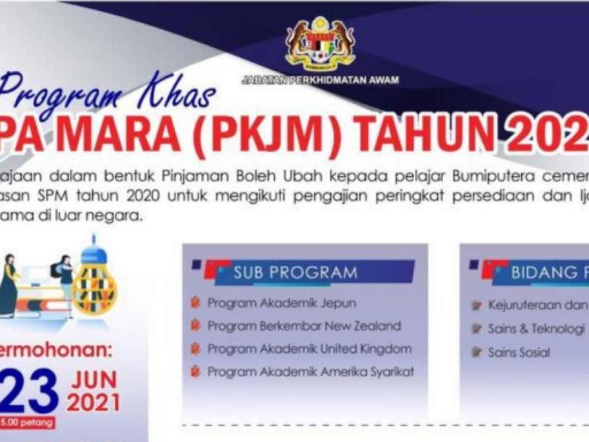 Scholarship 2021 mara Program Penajaan