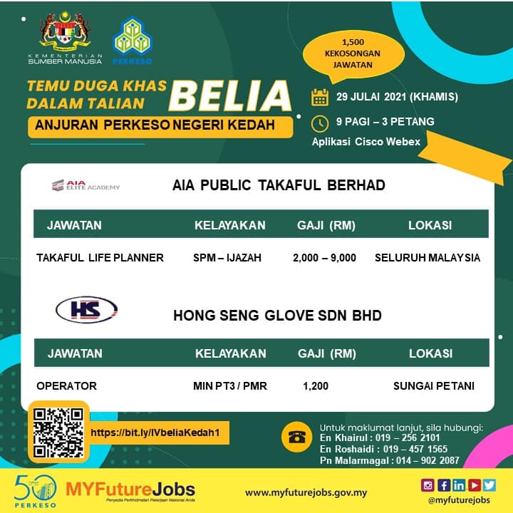 1500 Kekosongan Jawatan Di Temuduga Khas Belia. Daftar Sekarang & Terima Insentif RM1,000 Jika Layak